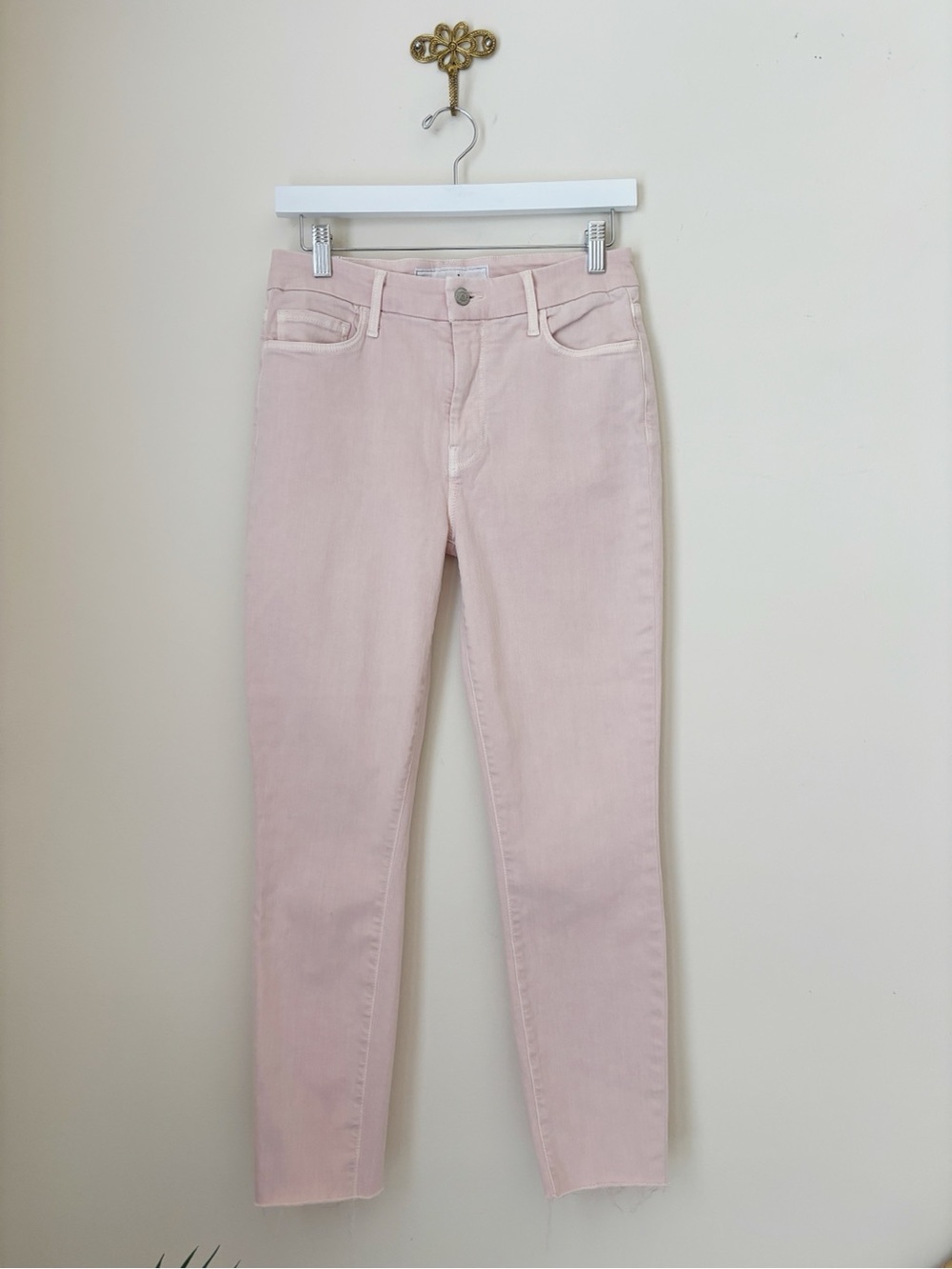 Frank & Eileen Sligo Vintage Rose Cropped Jeans Sz 29